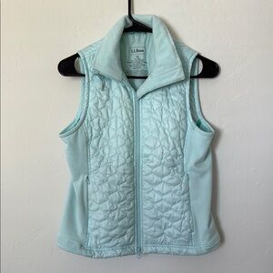 L.L. Bean Blue Quilted Vest Size XS